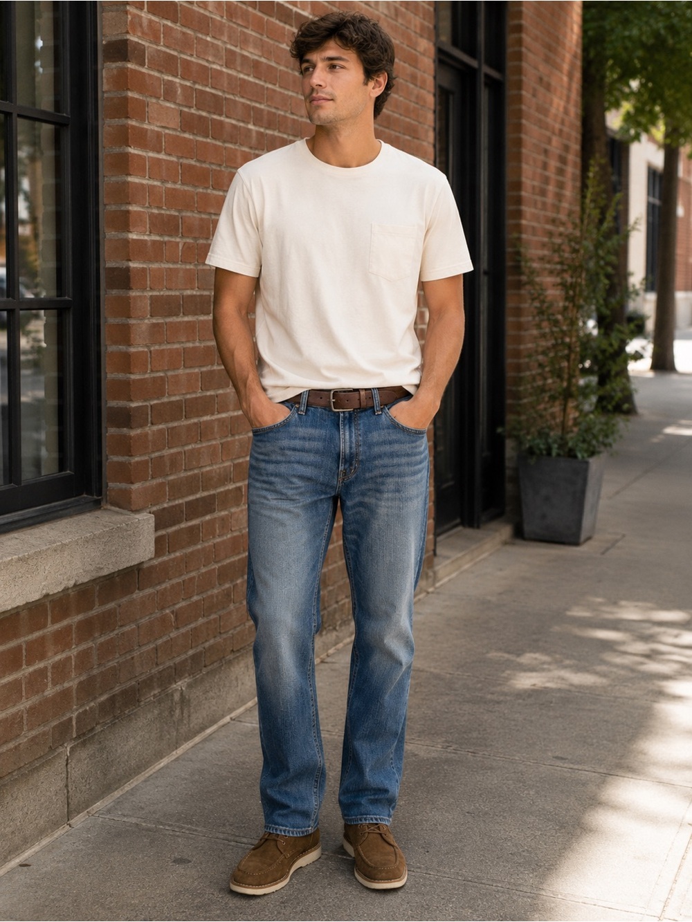 Lucky Brand 361 Vintage Straight Jeans Men 36x32 Medium Wash Denim